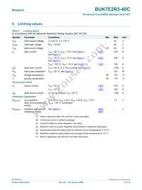 BUK7E2R3-40C Datasheet Page 3