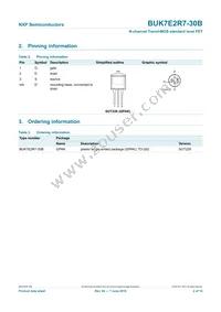 BUK7E2R7-30B Datasheet Page 3