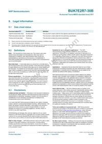 BUK7E2R7-30B Datasheet Page 13