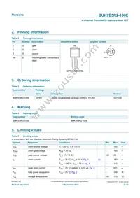 BUK7E5R2-100E Datasheet Page 2