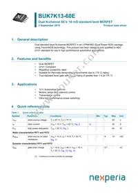 BUK7K13-60EX Datasheet Cover