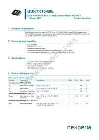 BUK7K15-80EX Datasheet Cover