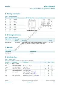 BUK7K23-80EX Datasheet Page 2