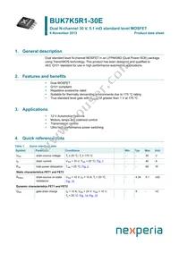 BUK7K5R1-30E Datasheet Cover