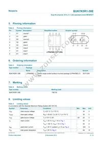 BUK7K5R1-30E Datasheet Page 2