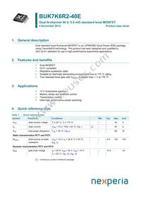 BUK7K6R2-40EX Datasheet Cover