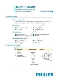 BUK7L11-34ARC Datasheet Cover