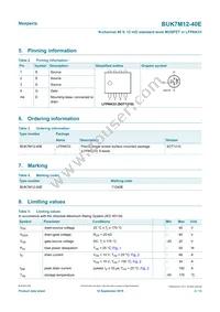 BUK7M12-40EX Datasheet Page 2