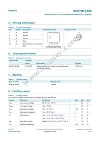 BUK7M12-60EX Datasheet Page 2