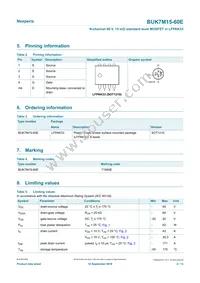 BUK7M15-60EX Datasheet Page 2