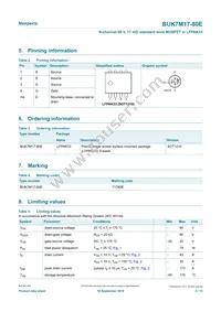 BUK7M17-80EX Datasheet Page 2