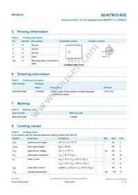 BUK7M33-60EX Datasheet Page 2