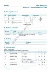 BUK7M8R0-40EX Datasheet Page 2