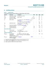 BUK7Y10-30B Datasheet Page 3