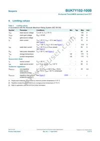 BUK7Y102-100B Datasheet Page 3