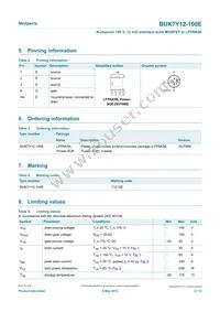 BUK7Y12-100EX Datasheet Page 2
