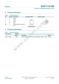 BUK7Y12-55B Datasheet Page 2