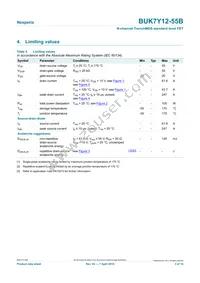 BUK7Y12-55B Datasheet Page 3