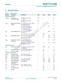 BUK7Y13-40B Datasheet Page 5