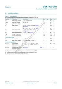 BUK7Y20-30B Datasheet Page 3
