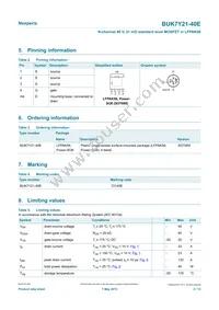 BUK7Y21-40EX Datasheet Page 2