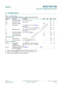 BUK7Y28-75B Datasheet Page 3