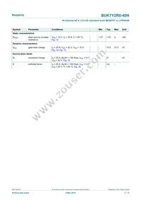 BUK7Y2R0-40HX Datasheet Page 2