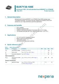 BUK7Y38-100EX Datasheet Cover