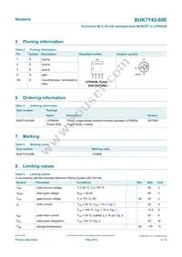 BUK7Y43-60EX Datasheet Page 2