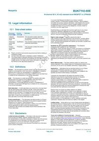 BUK7Y43-60EX Datasheet Page 11