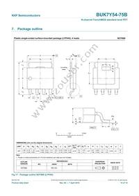 BUK7Y54-75B Datasheet Page 11