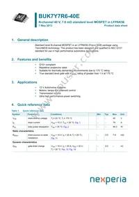 BUK7Y7R6-40EX Datasheet Cover