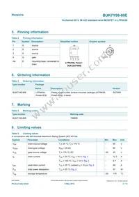 BUK7Y98-80EX Datasheet Page 2