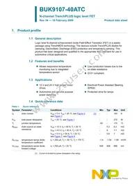 BUK9107-40ATC Datasheet Page 2