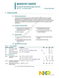 BUK9107-55ATE Datasheet Page 2