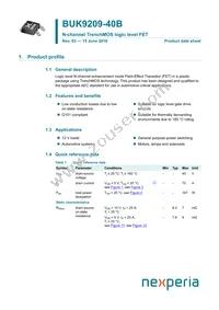 BUK9209-40B Datasheet Cover