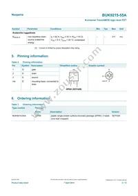 BUK9215-55A Datasheet Page 2