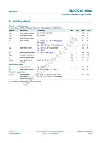 BUK9240-100A/C1 Datasheet Page 3