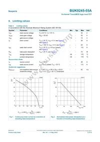 BUK9245-55A Datasheet Page 3