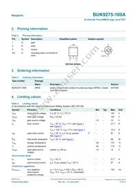 BUK9275-100A Datasheet Page 2