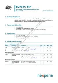 BUK9277-55A Datasheet Cover