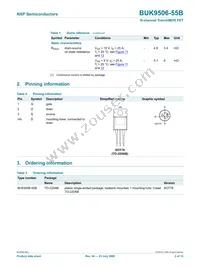 BUK9506-55B Datasheet Page 3