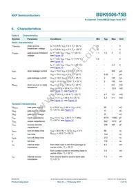 BUK9506-75B Datasheet Page 6