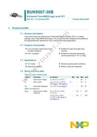 BUK9507-30B Datasheet Page 2
