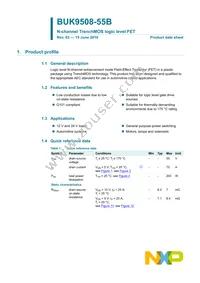 BUK9508-55B Datasheet Page 2