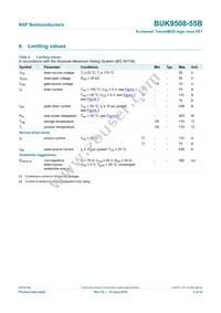 BUK9508-55B Datasheet Page 4