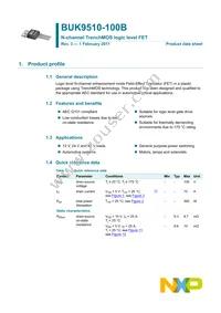 BUK9510-100B Datasheet Page 2