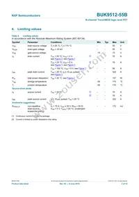 BUK9512-55B Datasheet Page 4