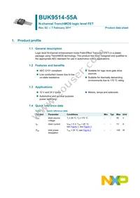 BUK9514-55A Datasheet Page 2