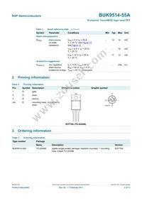 BUK9514-55A Datasheet Page 3